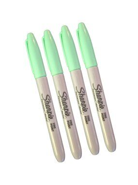 Mint Green Sharpie Markers Fine Point Permanent Marker - Pack of 4